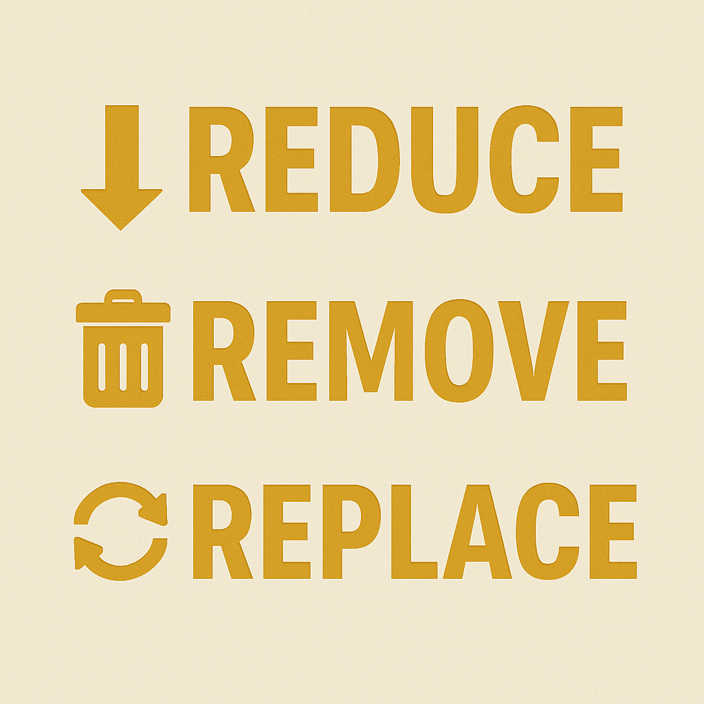 Reduce, Remove, Replace: A Simpler Way to Change Your Eating