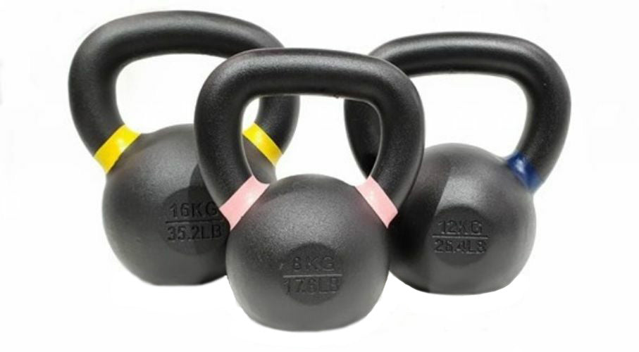 MORGAN POWDER COATED KETTLEBELL 3PCS PACK (8KG + 12KG + 16KG)